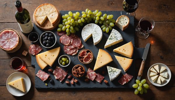 Fromages AOP, charcuteries artisanales et vins de pays